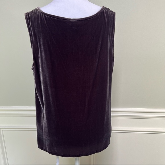 Eileen Fisher Silk/Rayon Velvet Top M - Picture 3 of 6